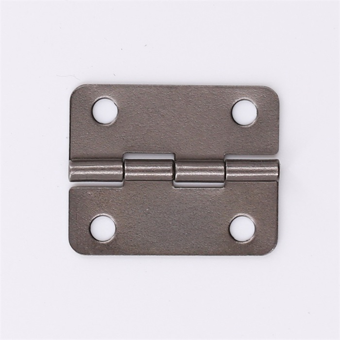 Black nickel plated small metal hinge